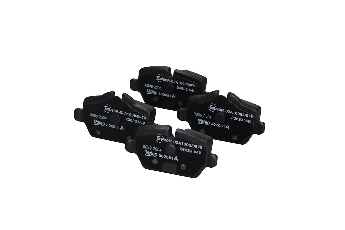 Jeu de 4 plaquettes de frein VALEO ref. 302051A